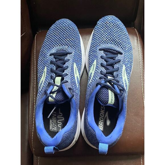 Brooks Womens Size 11 Transmit Energize Neutral Blue Running Lace-Up Sneakers - Picture 4 of 10